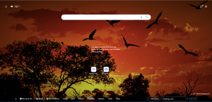 Edge start screen